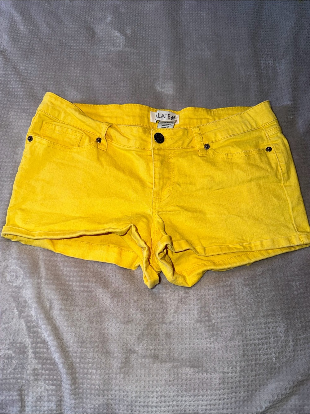 Yellow Denim Women’s Short Shorts Size 11